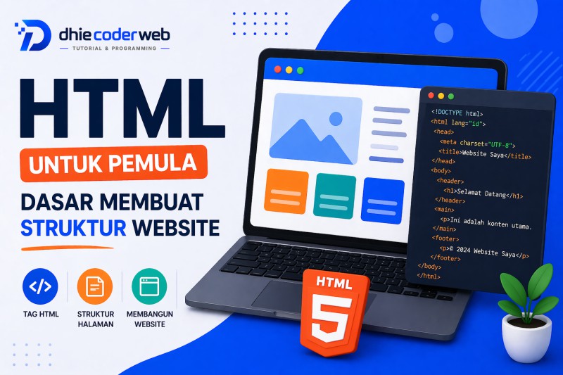HTML untuk Pemula: Dasar Membuat Struktur Website