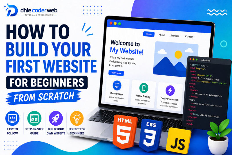 How to Build Your First Website from Scratch for Beginners