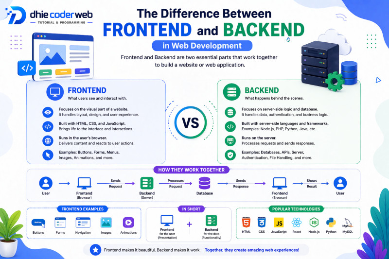 Frontend vs Backend: Understanding the Key Differences in Web Development